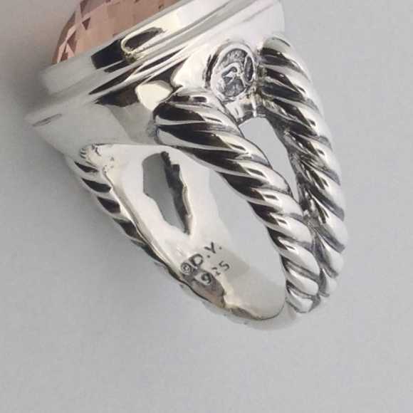 David Yurman Alibion Ring with Morganite - Picture 5 of 8